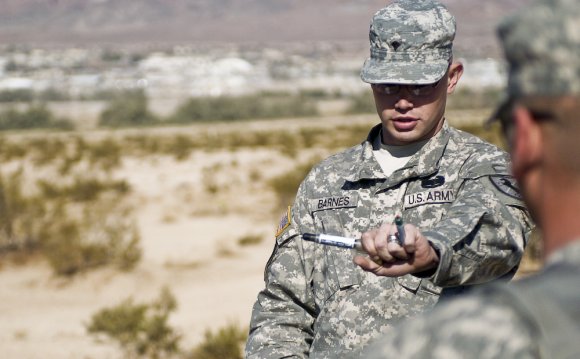 1st Squadron soldiers training