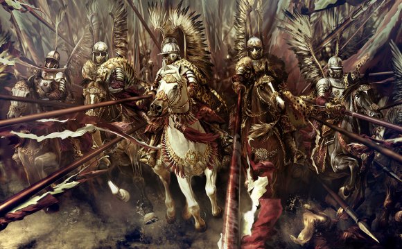 Polish winged hussars