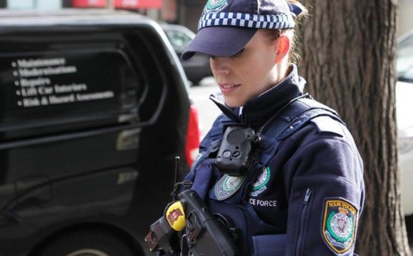 NSW policewoman wearing