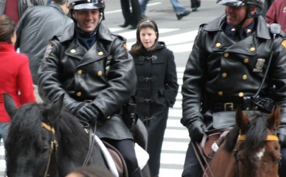 Horse mounted New York city