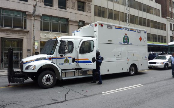 RCMP truck at the G20 summit