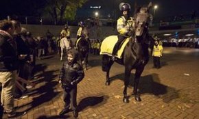 Mounted policewoman Cath I'anson