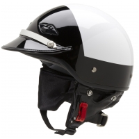 Police Motorcycle Helmet With Patent Leather Visor