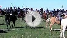 Cavalry Action, Civil War Reenactors