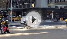 New York Police Dept., NYPD, Mounted Horse Unit going down